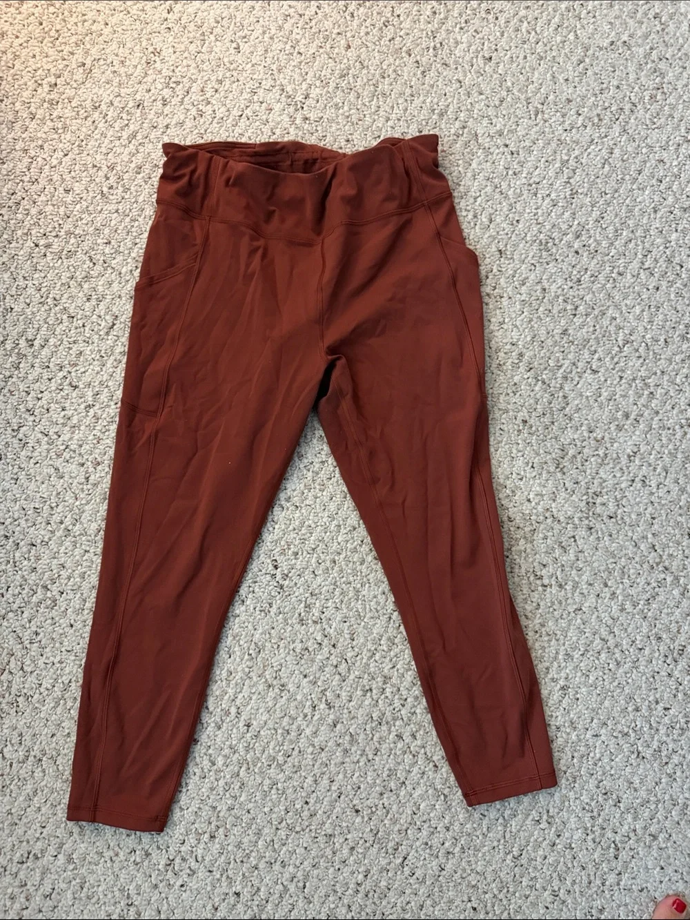 Lululemon Wunder Under Leggings-rust